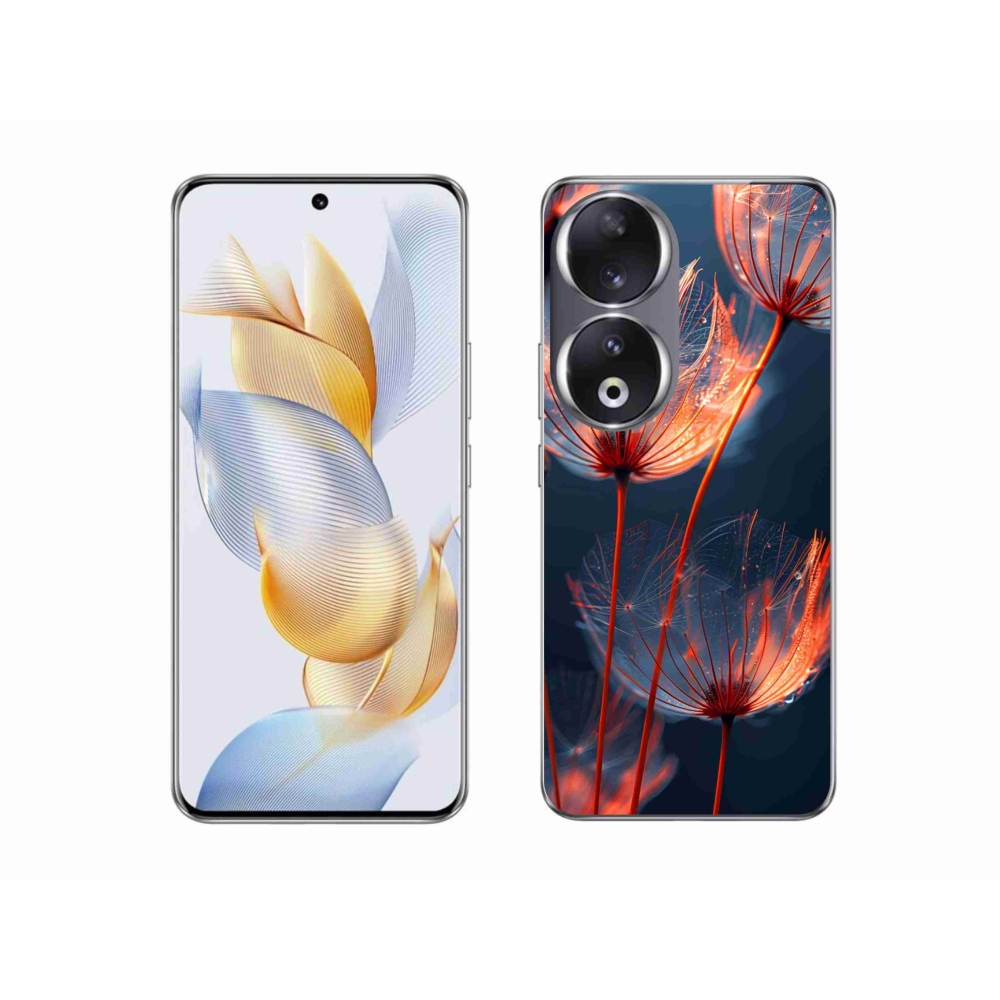 Gelový kryt mmCase na Honor 90 - světélkující chmýří