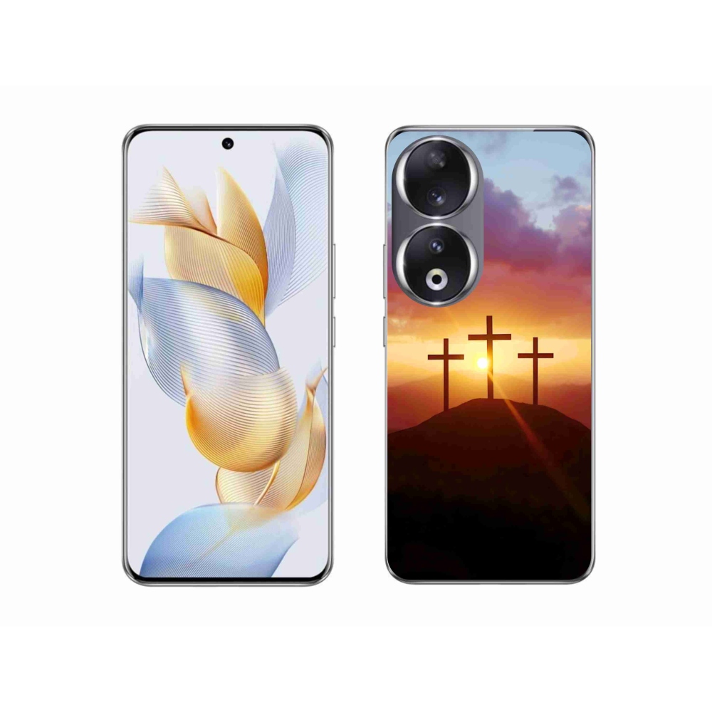 Gelový kryt mmCase na Honor 90 - tři kříže