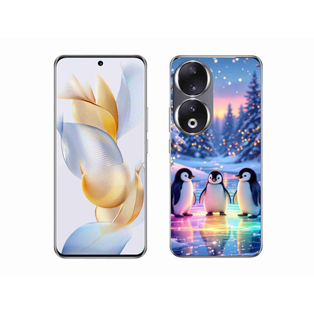 Gelový kryt mmCase na Honor 90 - tučnáci