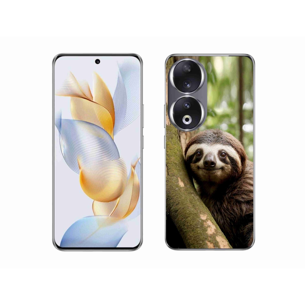 Gelový kryt mmCase na Honor 90 - usměvavý lenochod