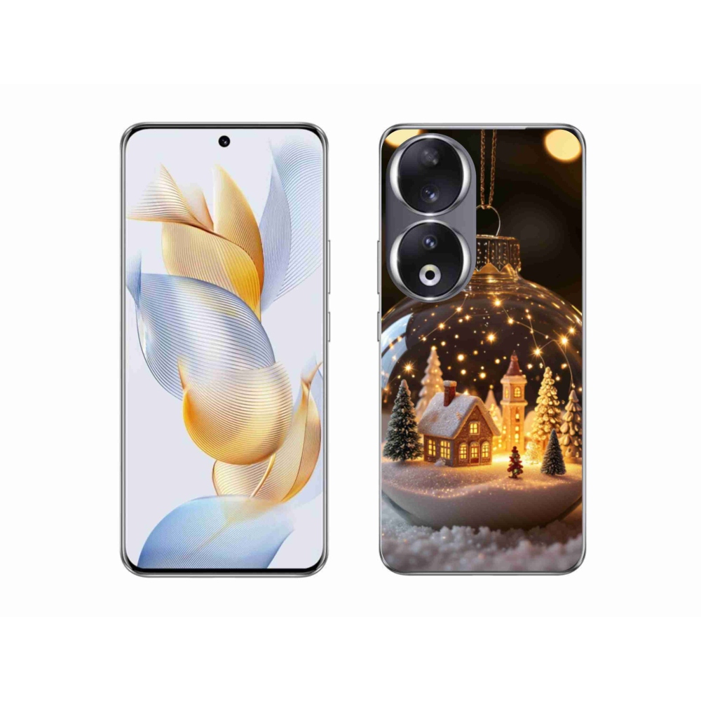 Gelový kryt mmCase na Honor 90 - vánoční koule 3