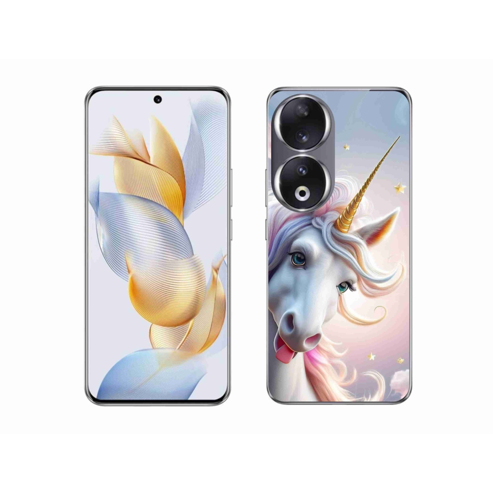 Gelový kryt mmCase na Honor 90 - veselý jednorožec