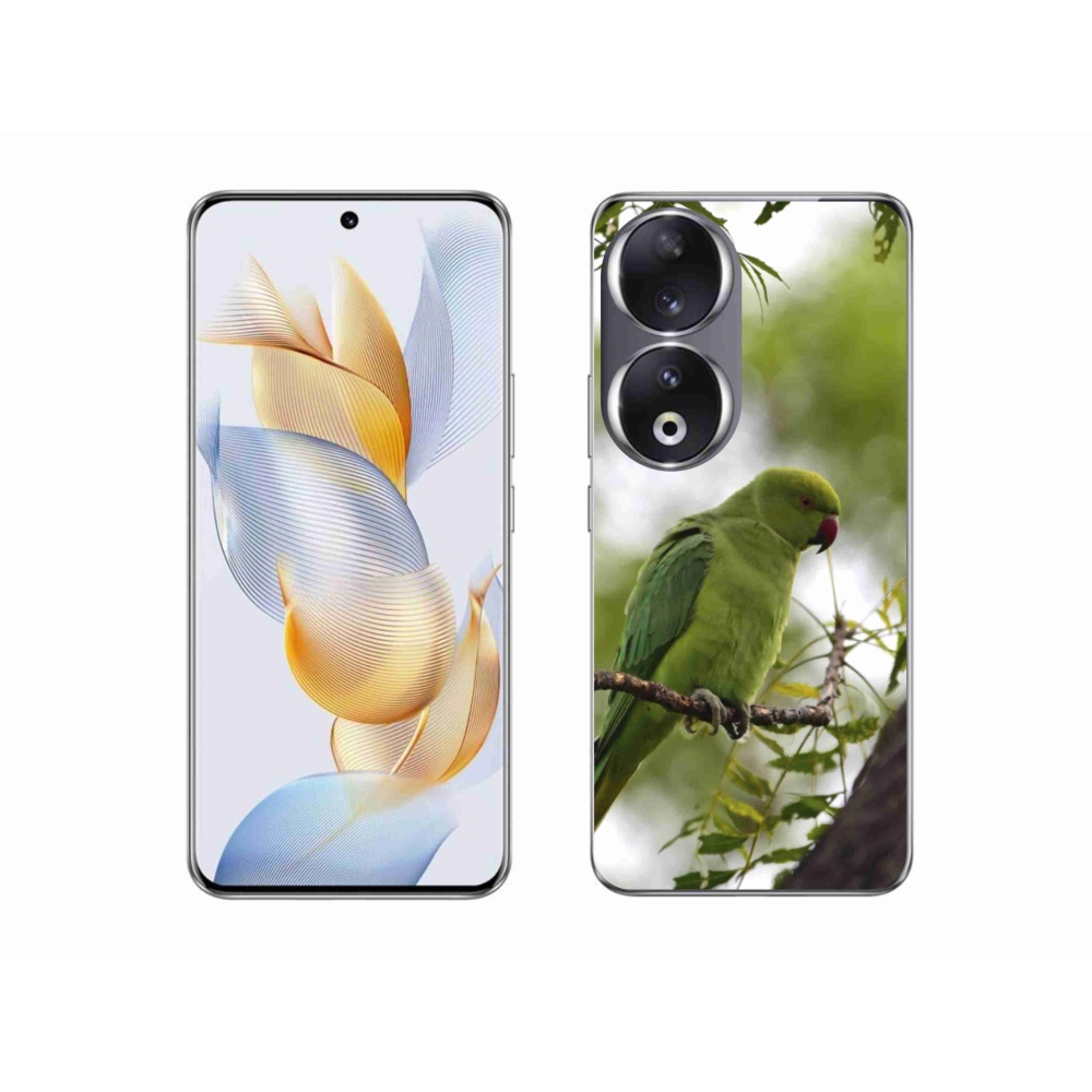 Gelový kryt mmCase na Honor 90 - zelený papoušek