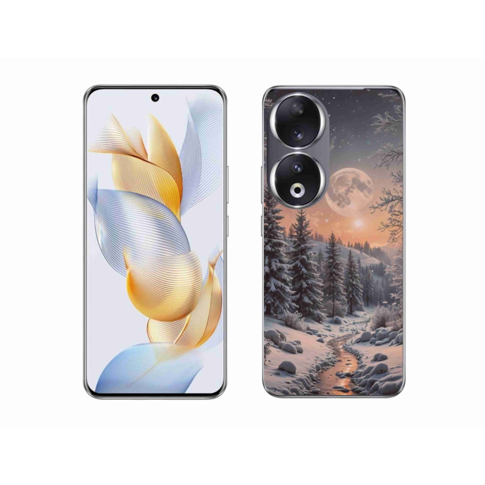 Gelový kryt mmCase na Honor 90 - zimní krajina 2