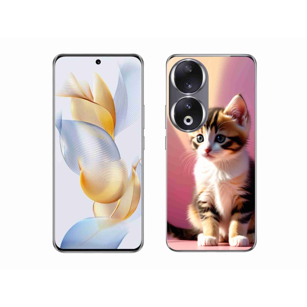 Gelový kryt mmCase na Honor 90 - zvědavé kotě 2