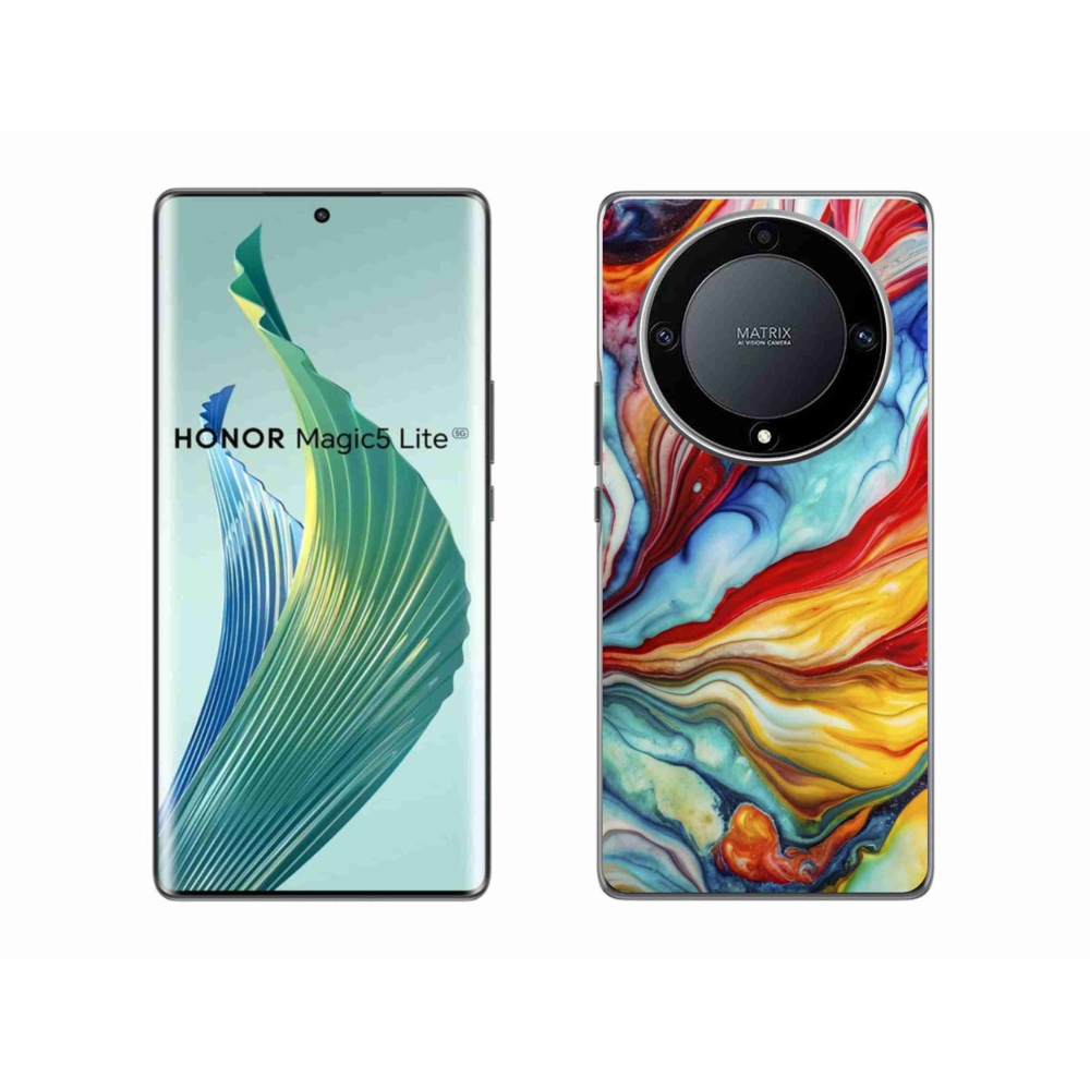 Gelový kryt mmCase na Honor Magic 5 Lite 5G - abstraktní motiv 58