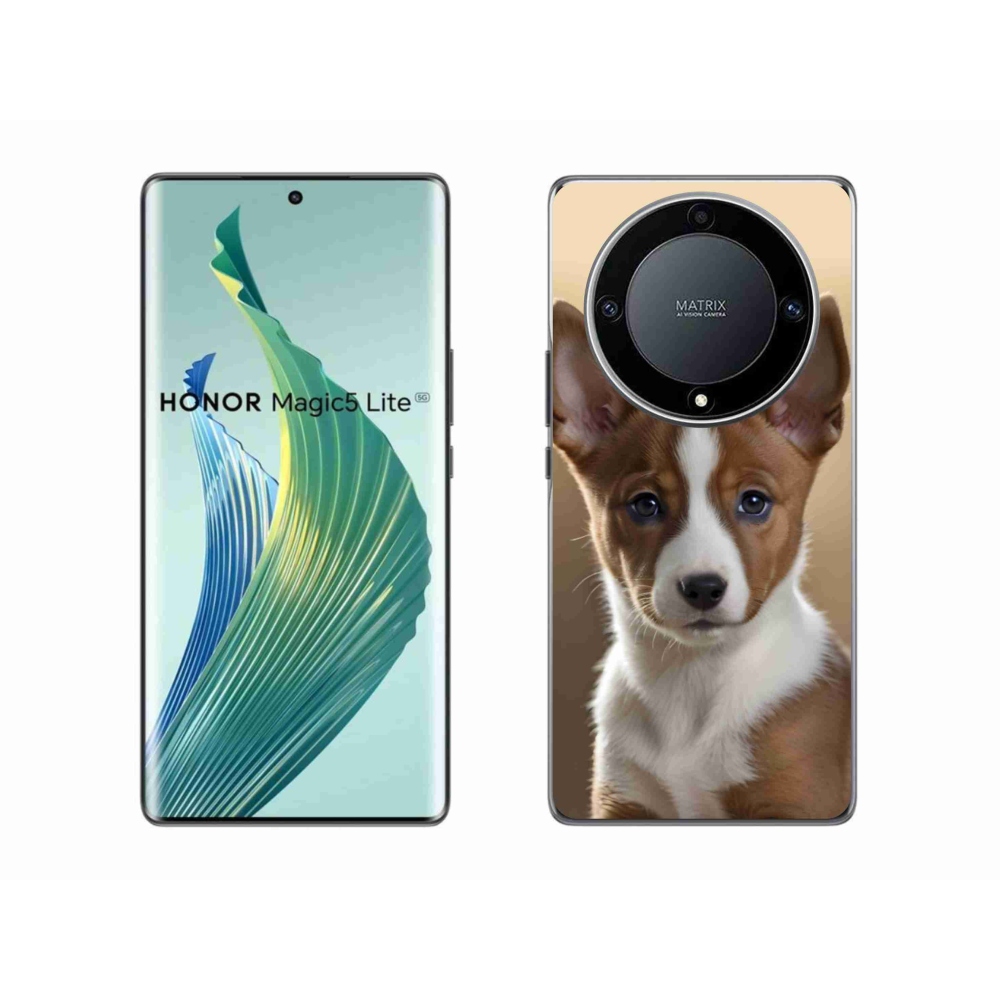 Gelový kryt mmCase na Honor Magic 5 Lite 5G - basenji