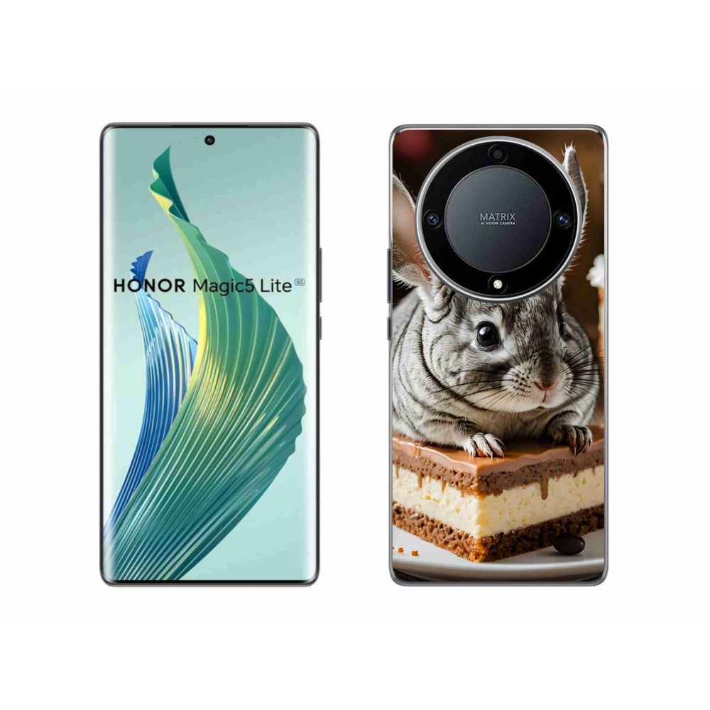 Gelový kryt mmCase na Honor Magic 5 Lite 5G - činčila