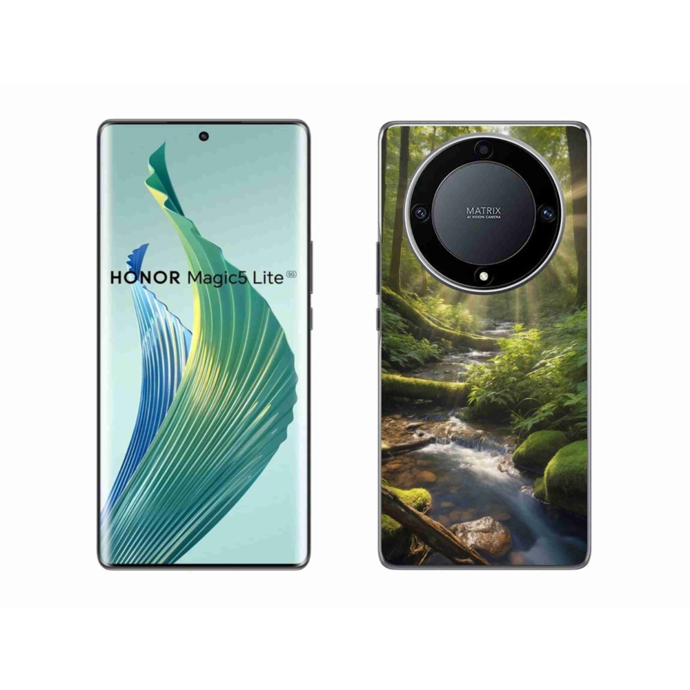 Gelový kryt mmCase na Honor Magic 5 Lite 5G - hlubina lesa
