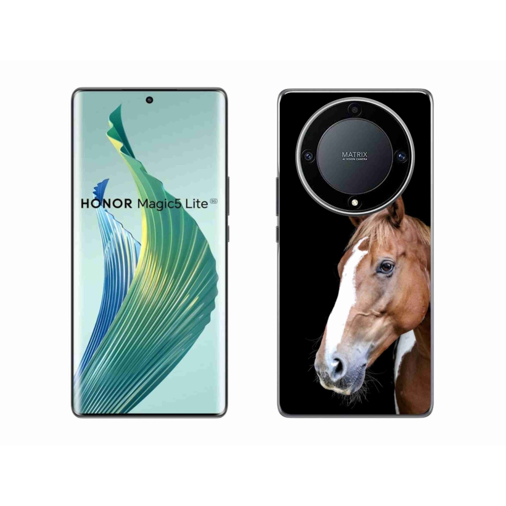 Gelový kryt mmCase na Honor Magic 5 Lite 5G - hnědý kůň 3