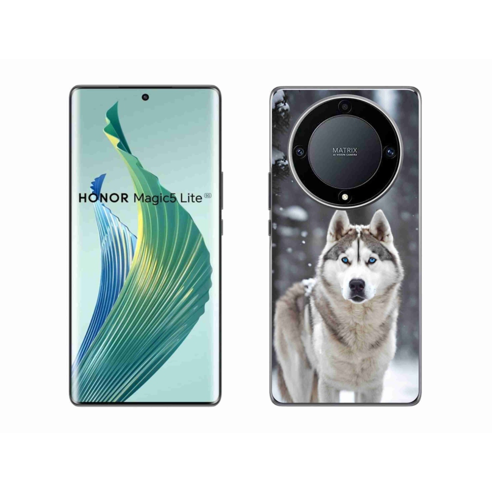 Gelový kryt mmCase na Honor Magic 5 Lite 5G - husky 2