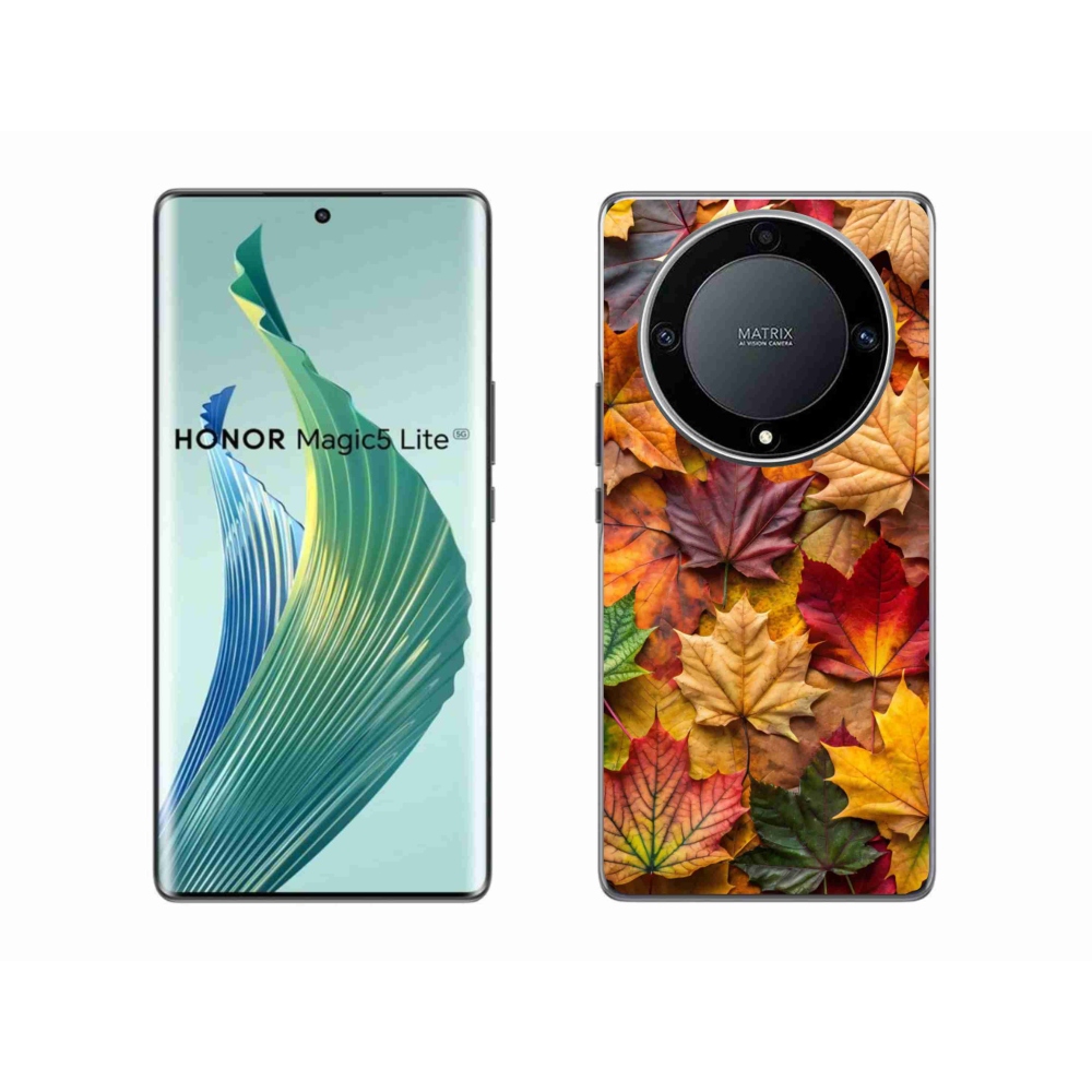 Gelový kryt mmCase na Honor Magic 5 Lite 5G - javorové listy 2