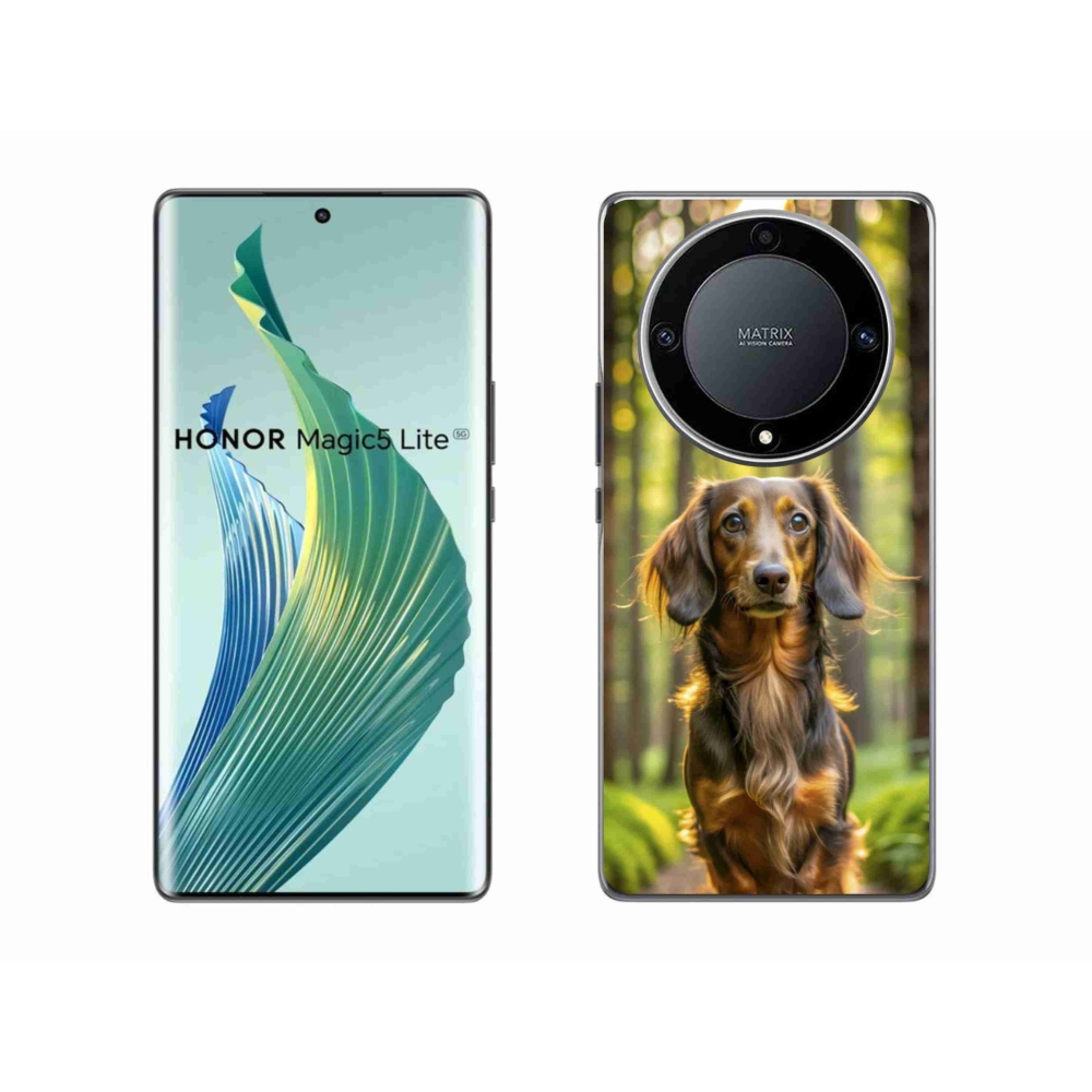 Gelový kryt mmCase na Honor Magic 5 Lite 5G - jezevčík 4