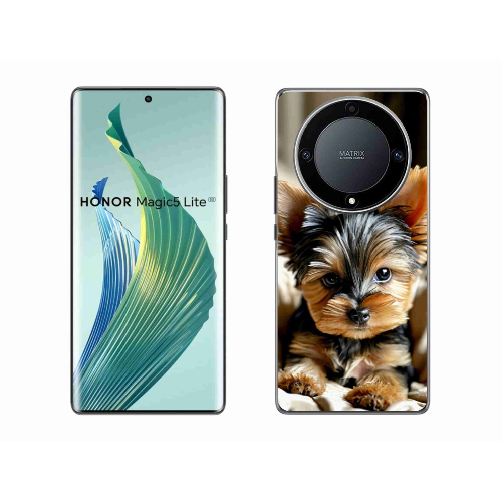 Gelový kryt mmCase na Honor Magic 5 Lite 5G - jorkšír 11