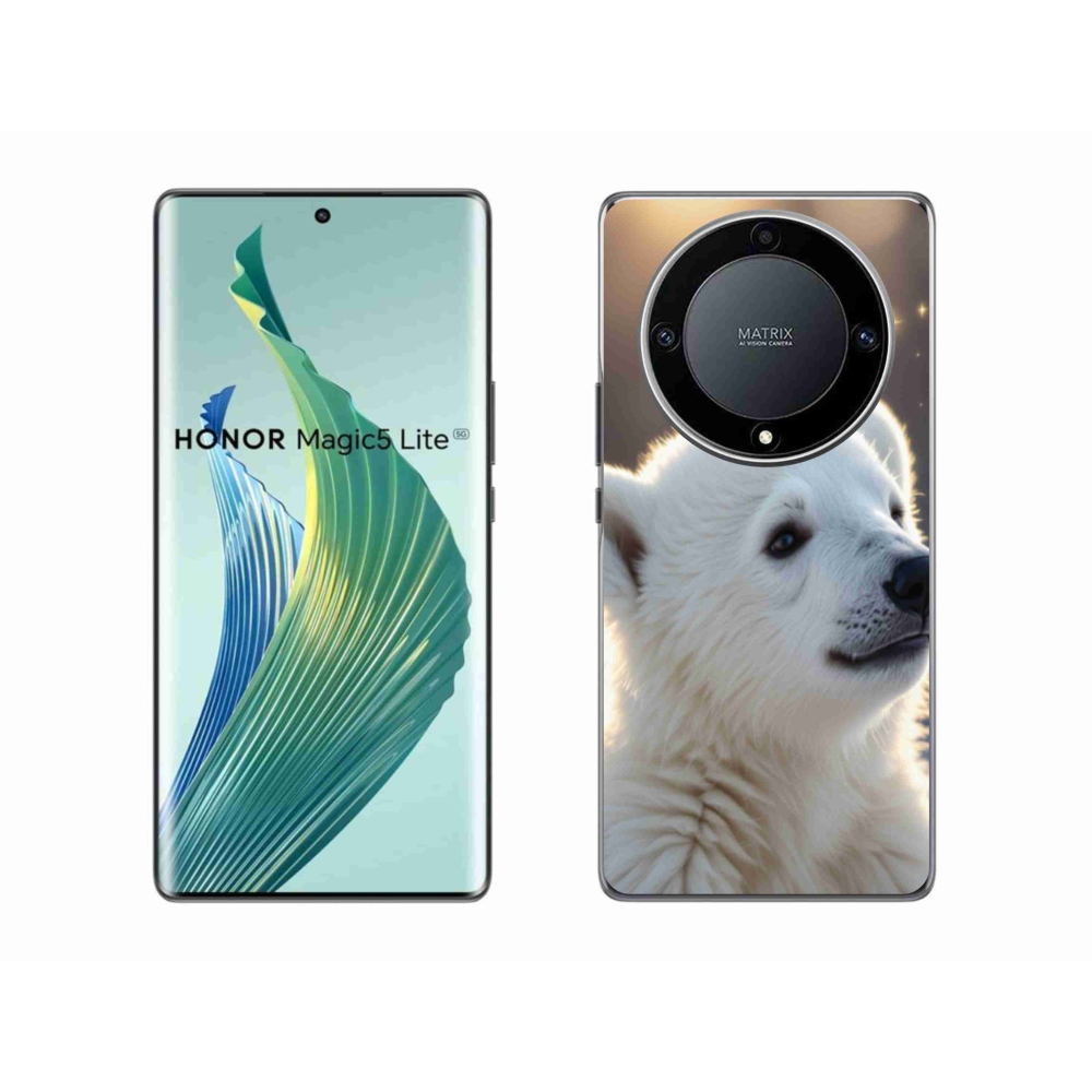 Gelový kryt mmCase na Honor Magic 5 Lite 5G - lední medvěd