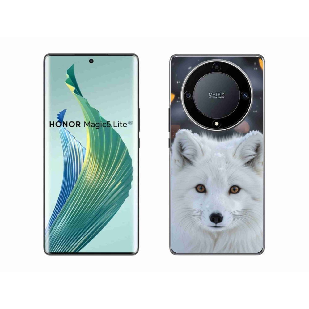 Gelový kryt mmCase na Honor Magic 5 Lite 5G - liška polární
