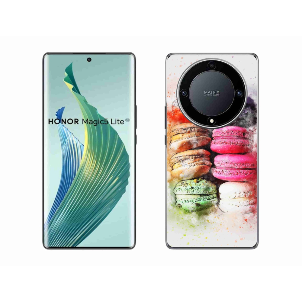 Gelový kryt mmCase na Honor Magic 5 Lite 5G - makrónky