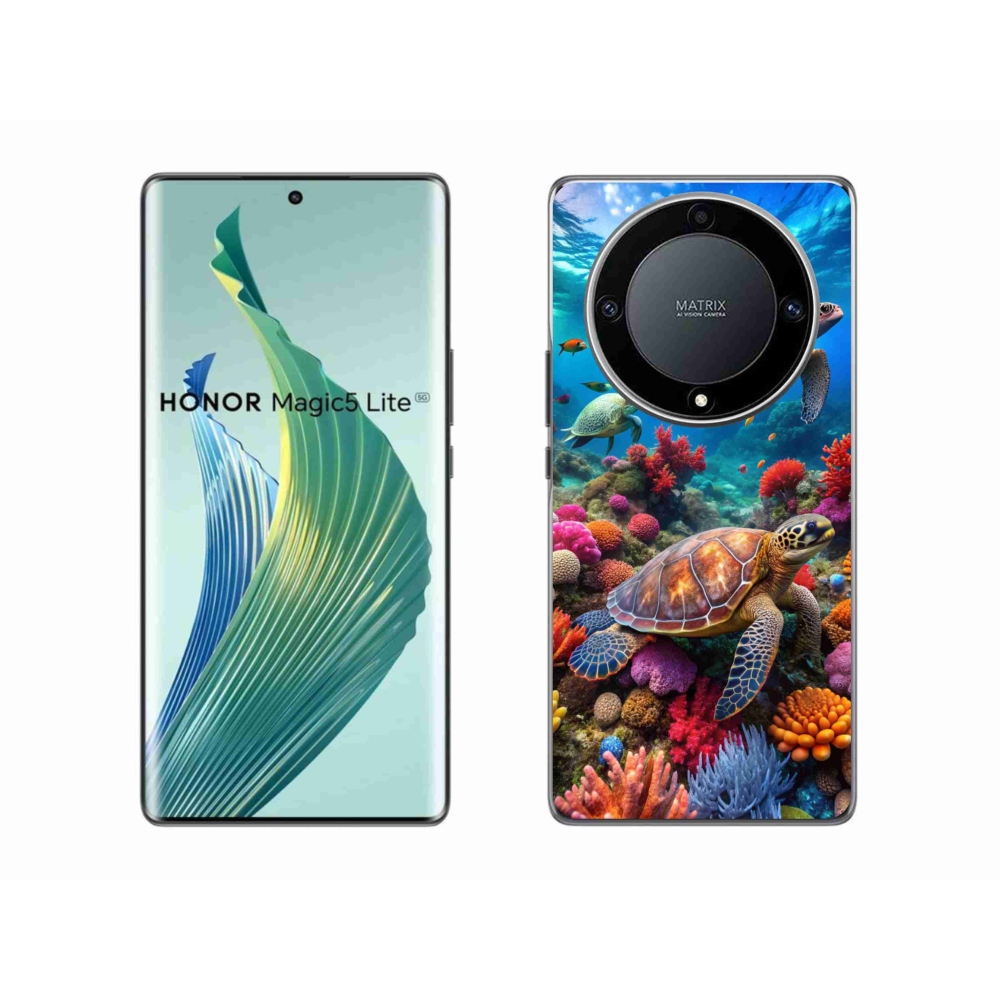 Gelový kryt mmCase na Honor Magic 5 Lite 5G - mořský svět 2
