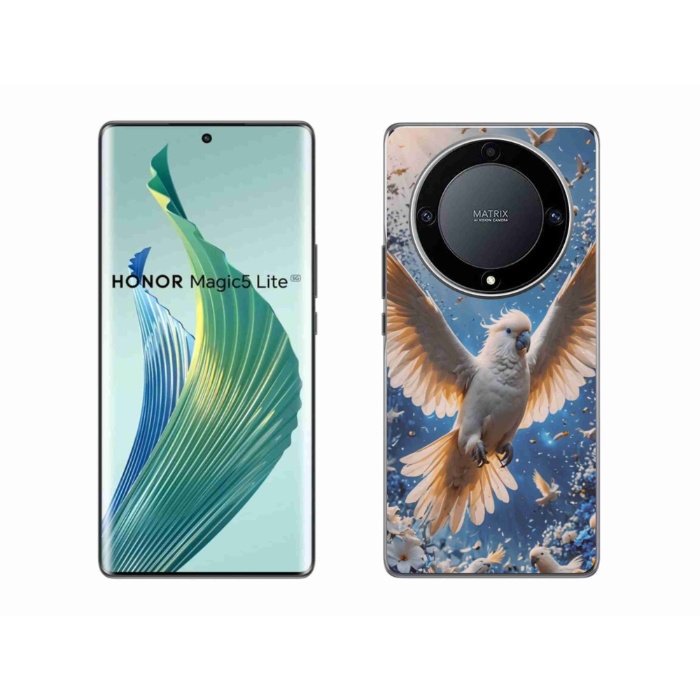 Gelový kryt mmCase na Honor Magic 5 Lite 5G - papoušek kakadu