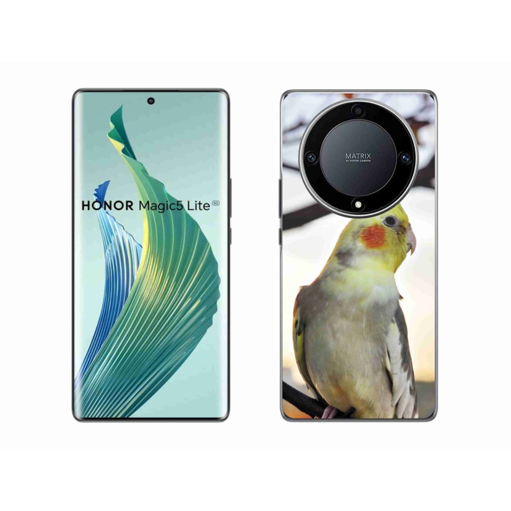 Gelový kryt mmCase na Honor Magic 5 Lite 5G - papoušek korela