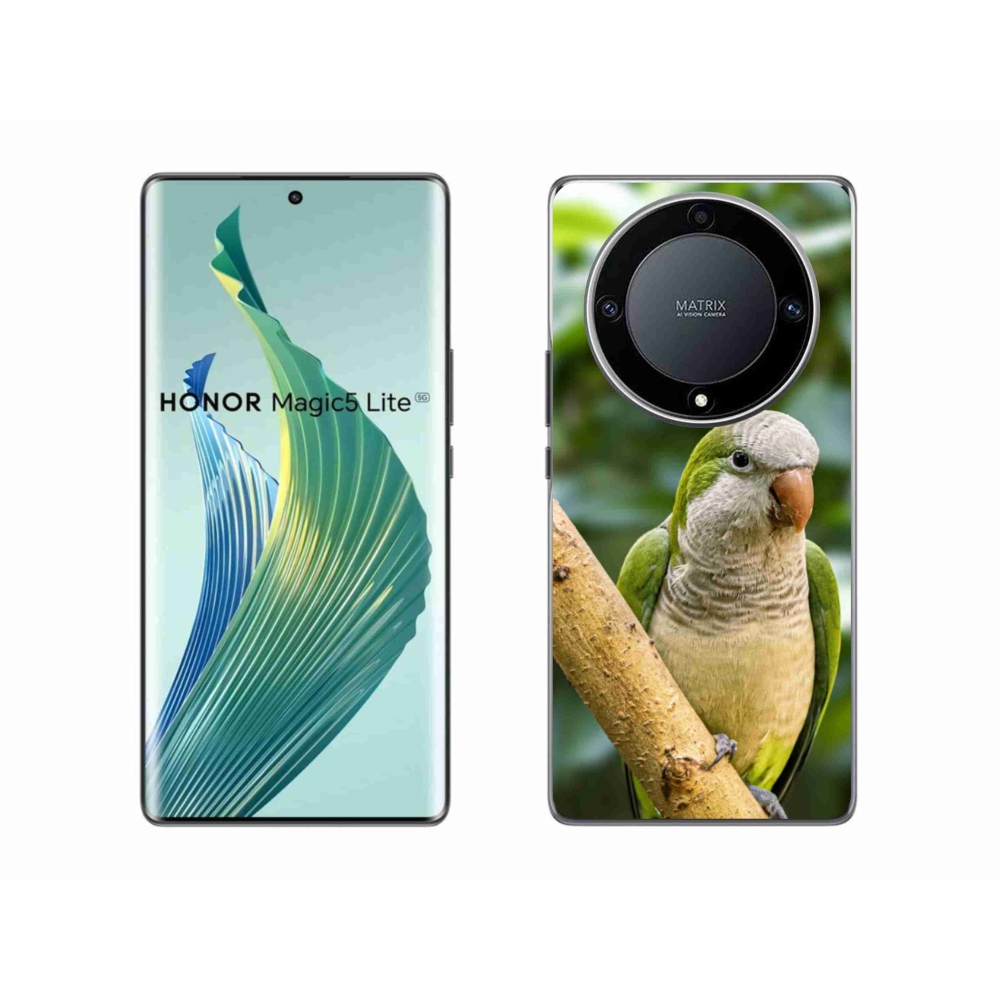 Gelový kryt mmCase na Honor Magic 5 Lite 5G - papoušek mníšek