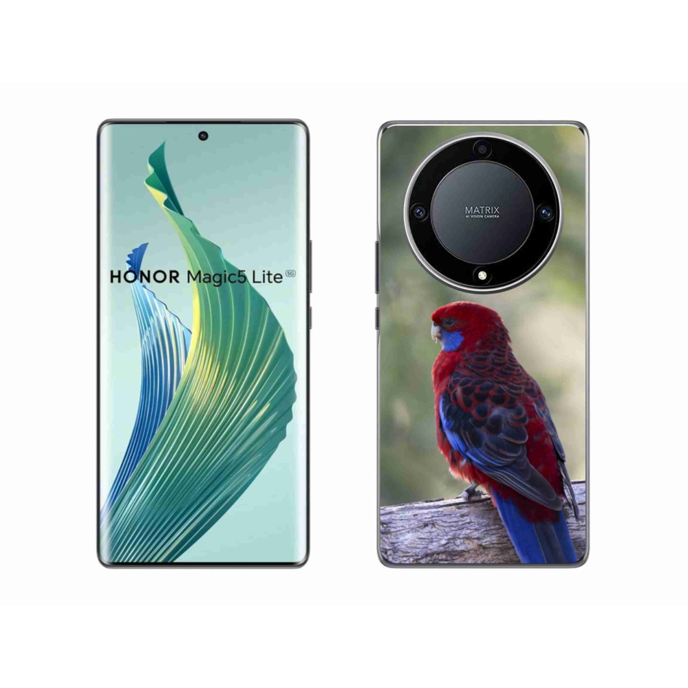 Gelový kryt mmCase na Honor Magic 5 Lite 5G - papoušek rosela
