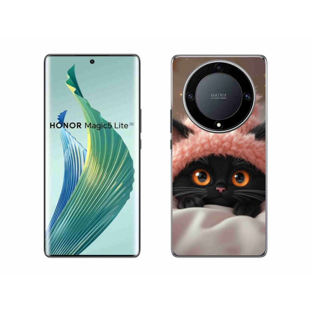 Gelový kryt mmCase na Honor Magic 5 Lite 5G - roztomilé kotě 7