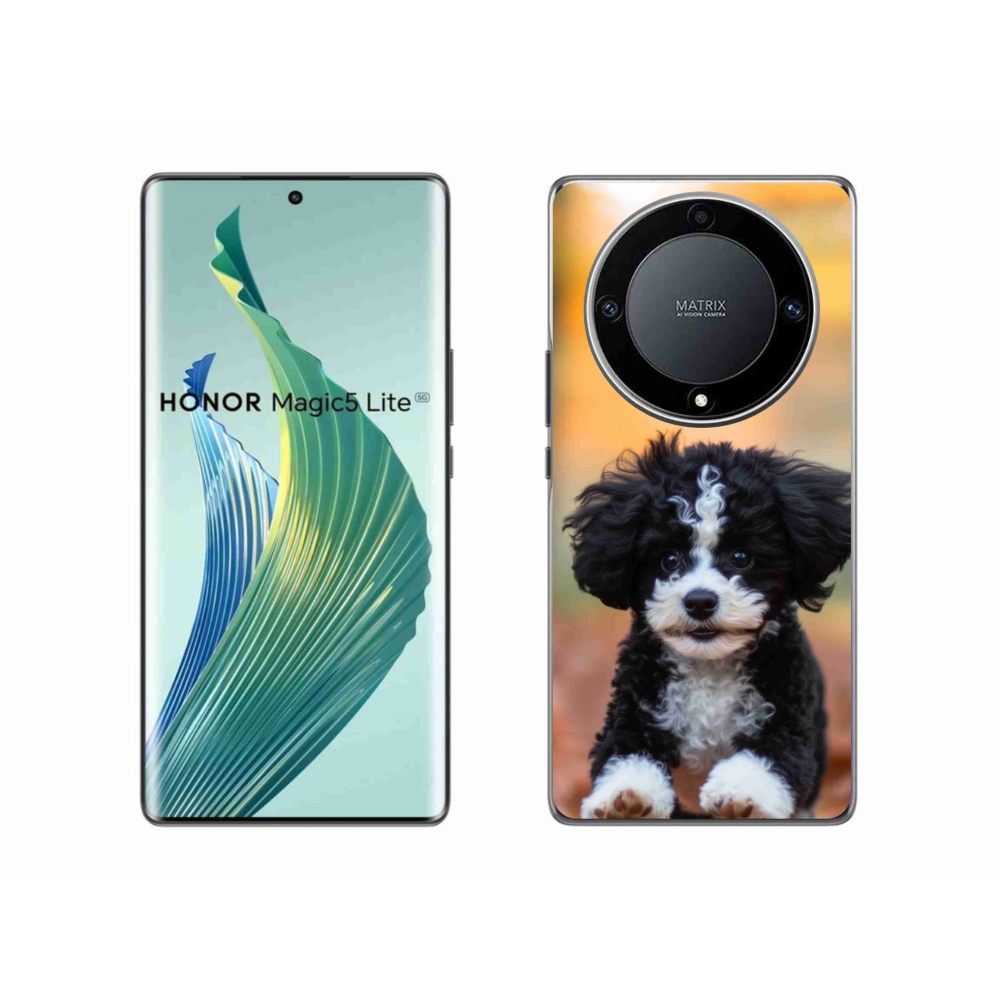 Gelový kryt mmCase na Honor Magic 5 Lite 5G - roztomilé štěně 2