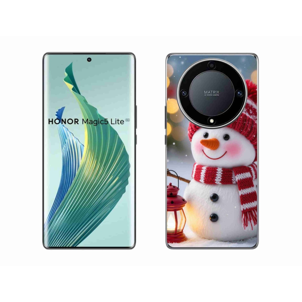 Gelový kryt mmCase na Honor Magic 5 Lite 5G - sněhulák 2