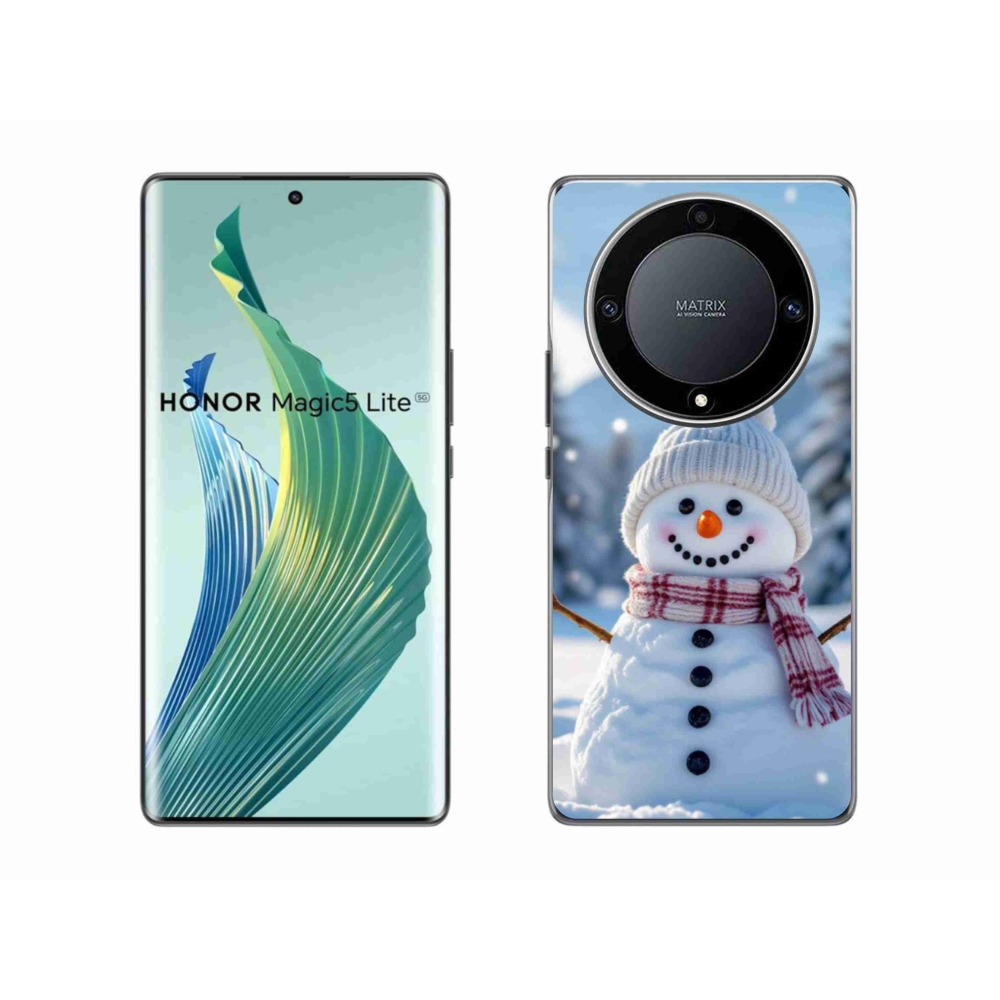 Gelový kryt mmCase na Honor Magic 5 Lite 5G - sněhulák 3
