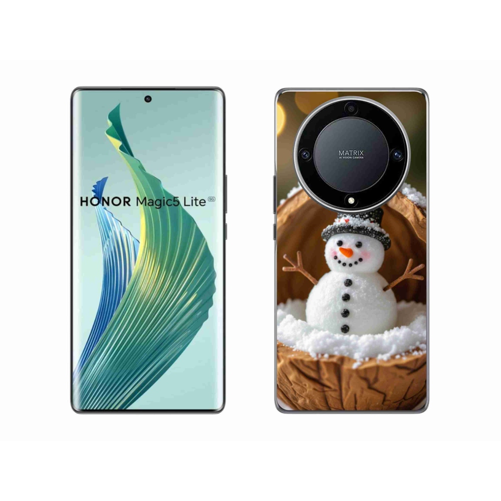 Gelový kryt mmCase na Honor Magic 5 Lite 5G - sněhulák 4