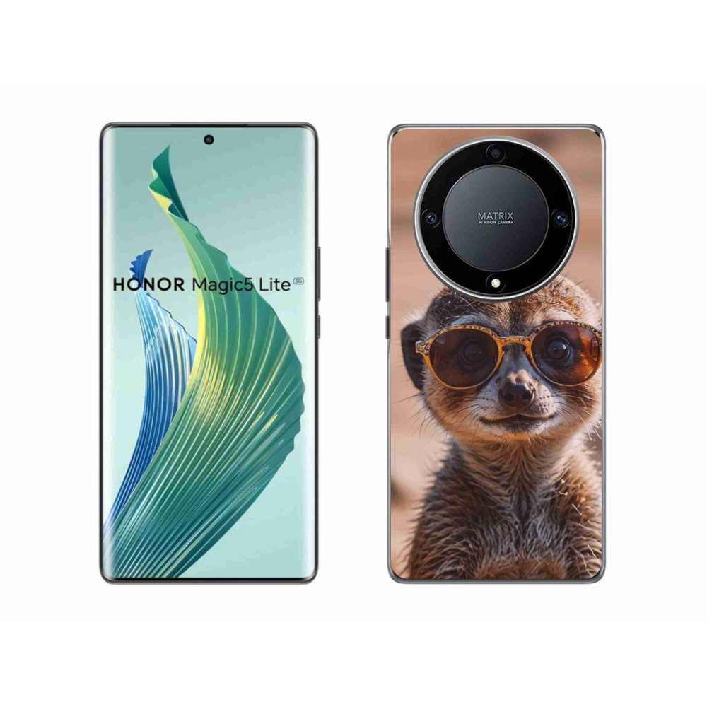Gelový kryt mmCase na Honor Magic 5 Lite 5G - stylová surikata