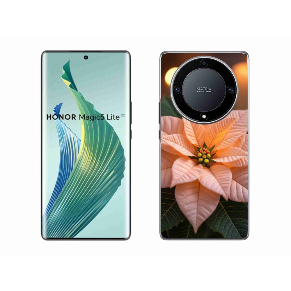 Gelový kryt mmCase na Honor Magic 5 Lite 5G - vánoční hvězda