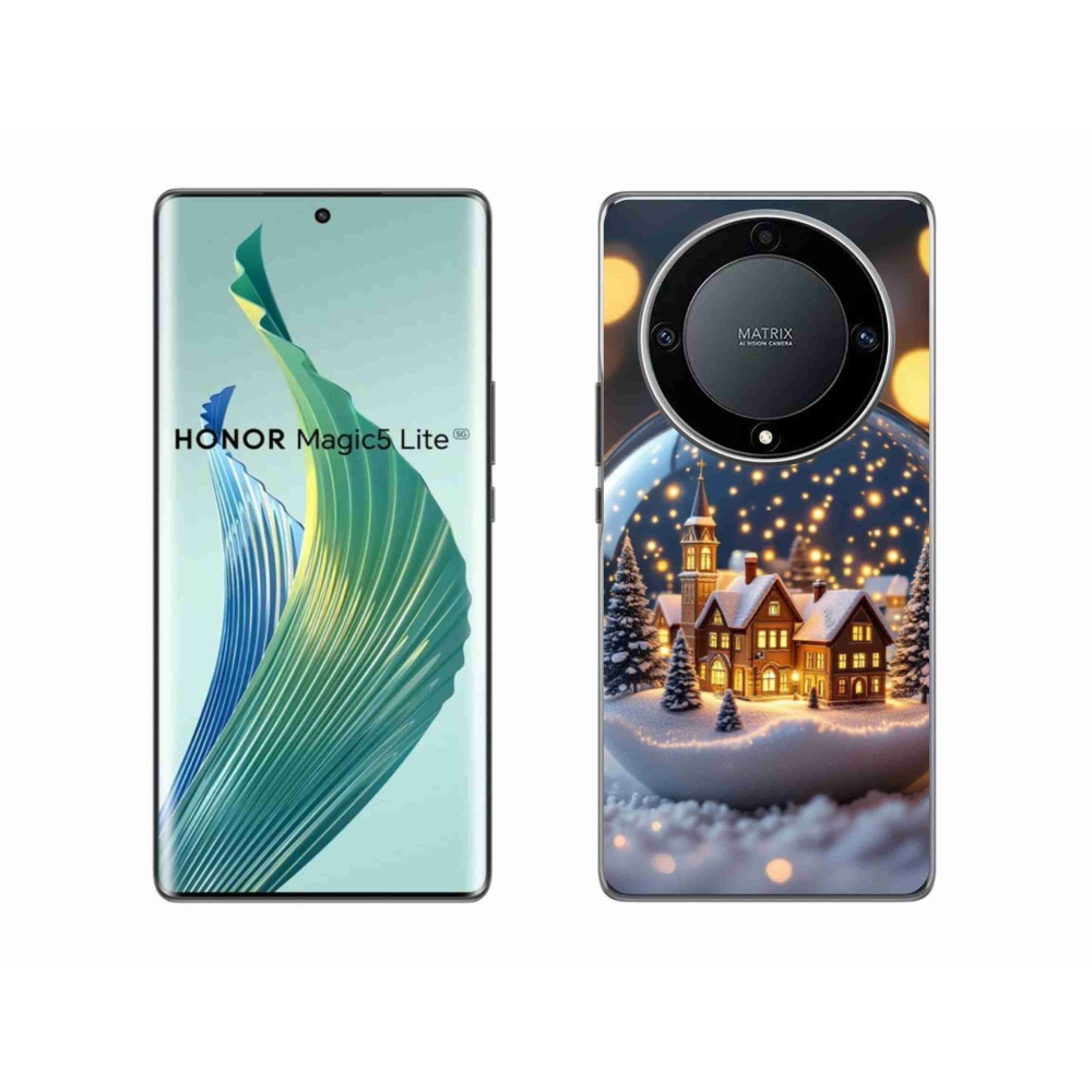 Gelový kryt mmCase na Honor Magic 5 Lite 5G - vánoční koule 4