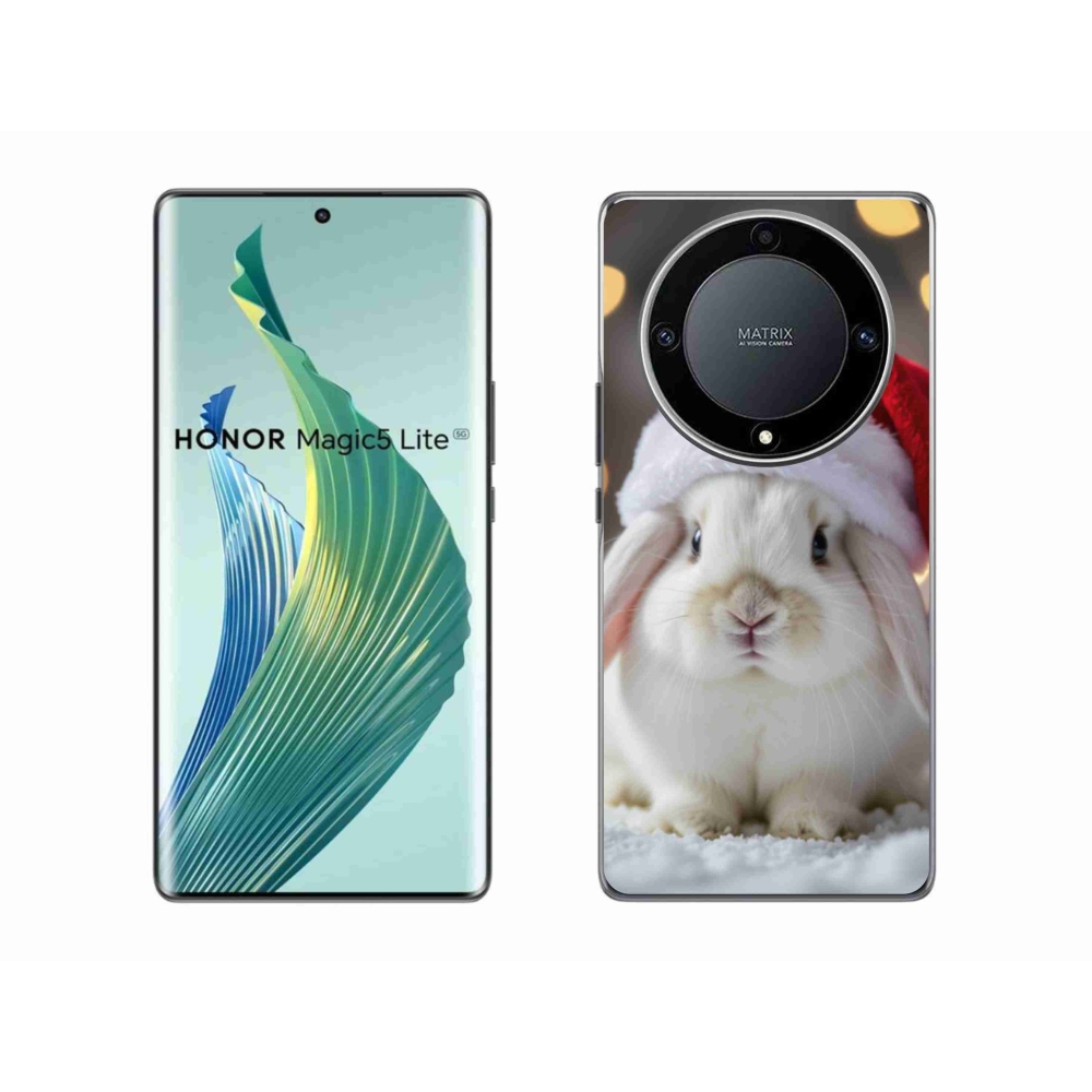 Gelový kryt mmCase na Honor Magic 5 Lite 5G - vánoční králík
