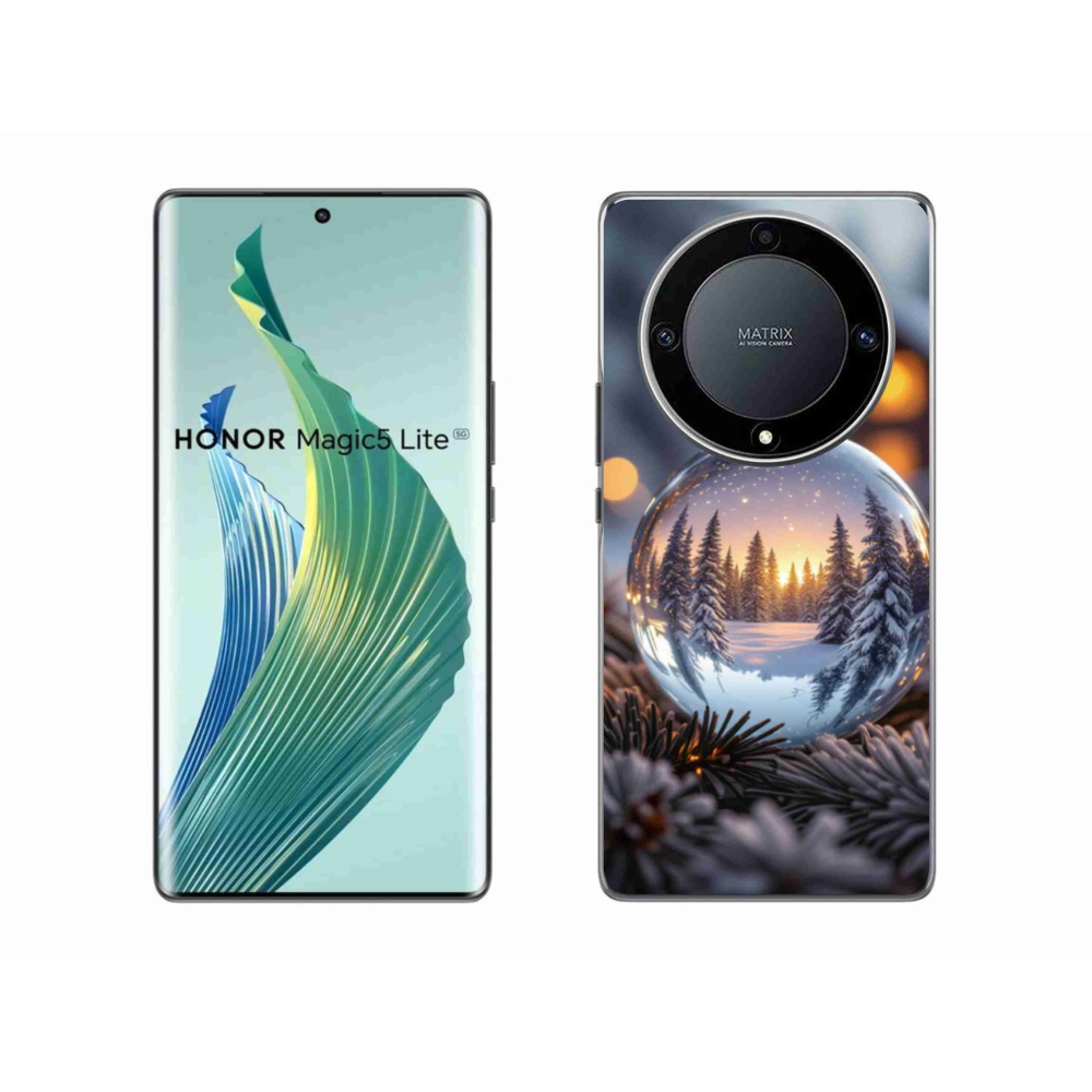 Gelový kryt mmCase na Honor Magic 5 Lite 5G - vánoční ozdoba