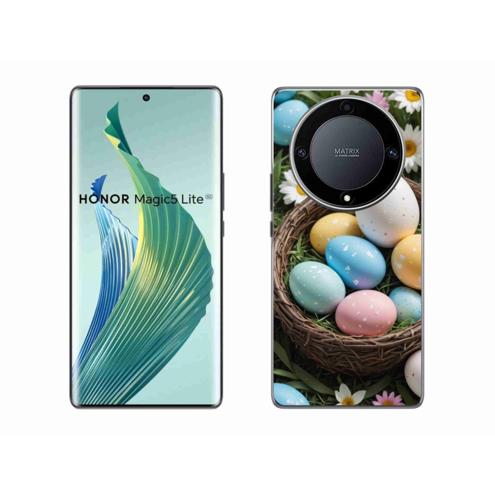 Gelový kryt mmCase na Honor Magic 5 Lite 5G - velikonoční vajíčka 2