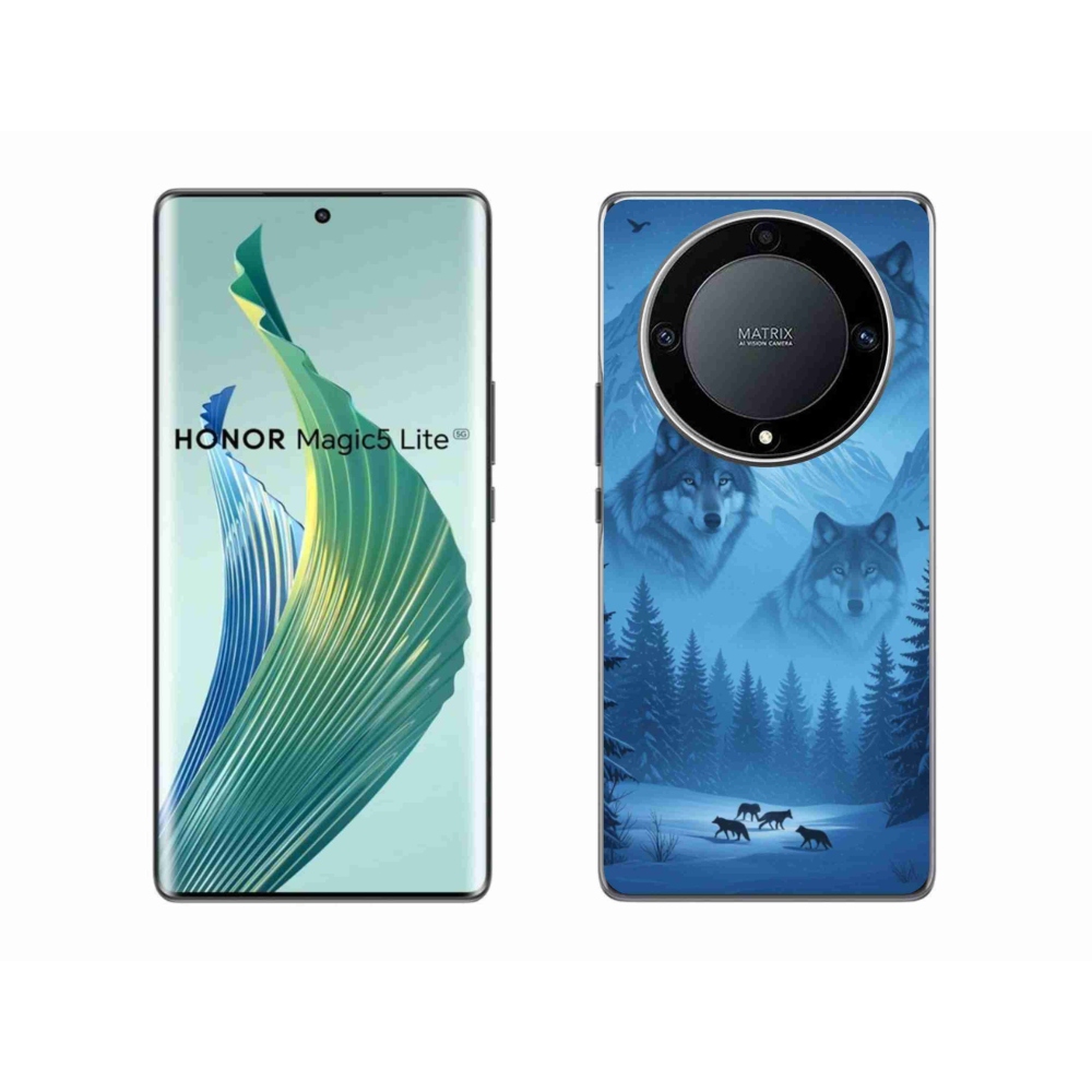 Gelový kryt mmCase na Honor Magic 5 Lite 5G - vlčí smečka