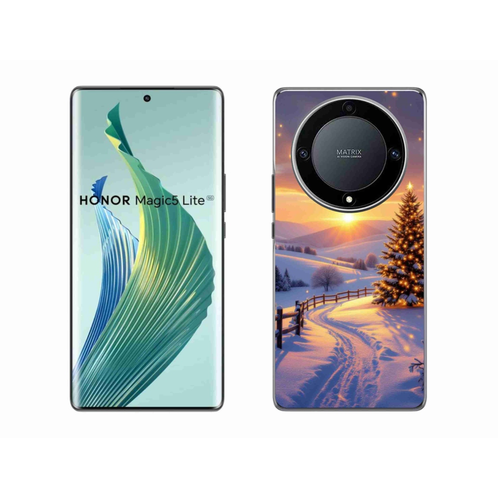 Gelový kryt mmCase na Honor Magic 5 Lite 5G - zimní krajina