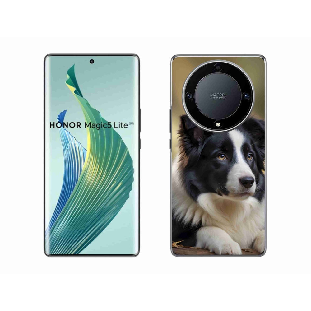 Gelový kryt mmCase na Honor Magic 5 Lite - border kolie 2