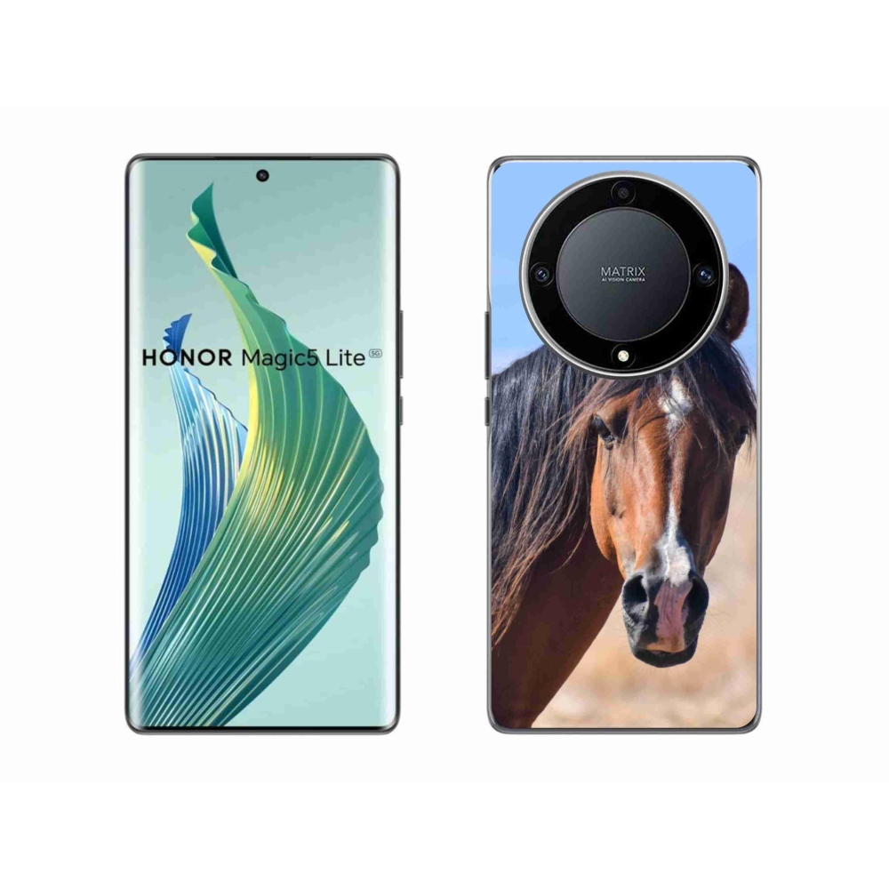 Gelový kryt mmCase na Honor Magic 5 Lite - klidný kůň