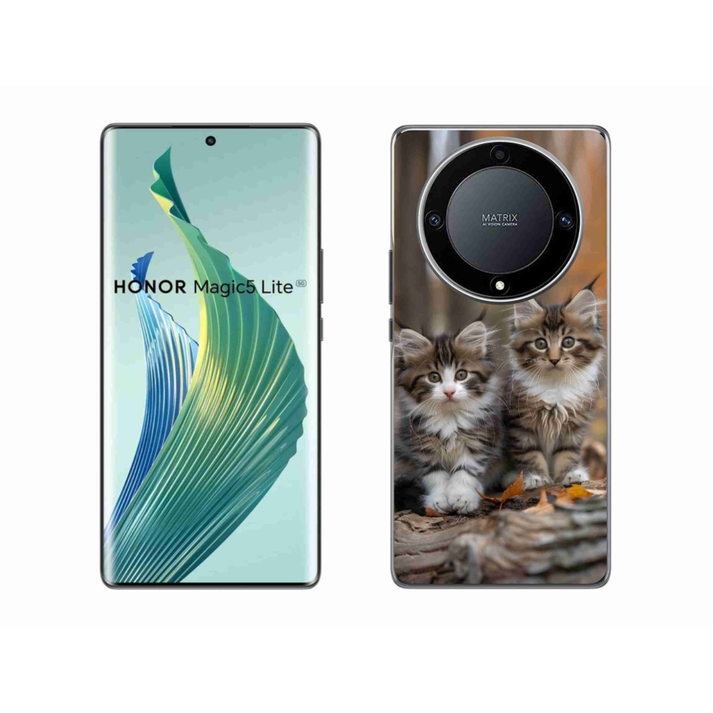 Gelový kryt mmCase na Honor Magic 5 Lite - kočičí duo 3