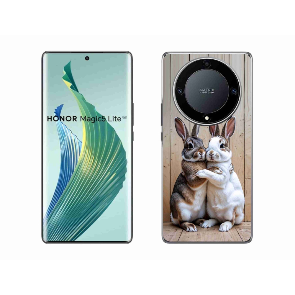 Gelový kryt mmCase na Honor Magic 5 Lite - králičí pár
