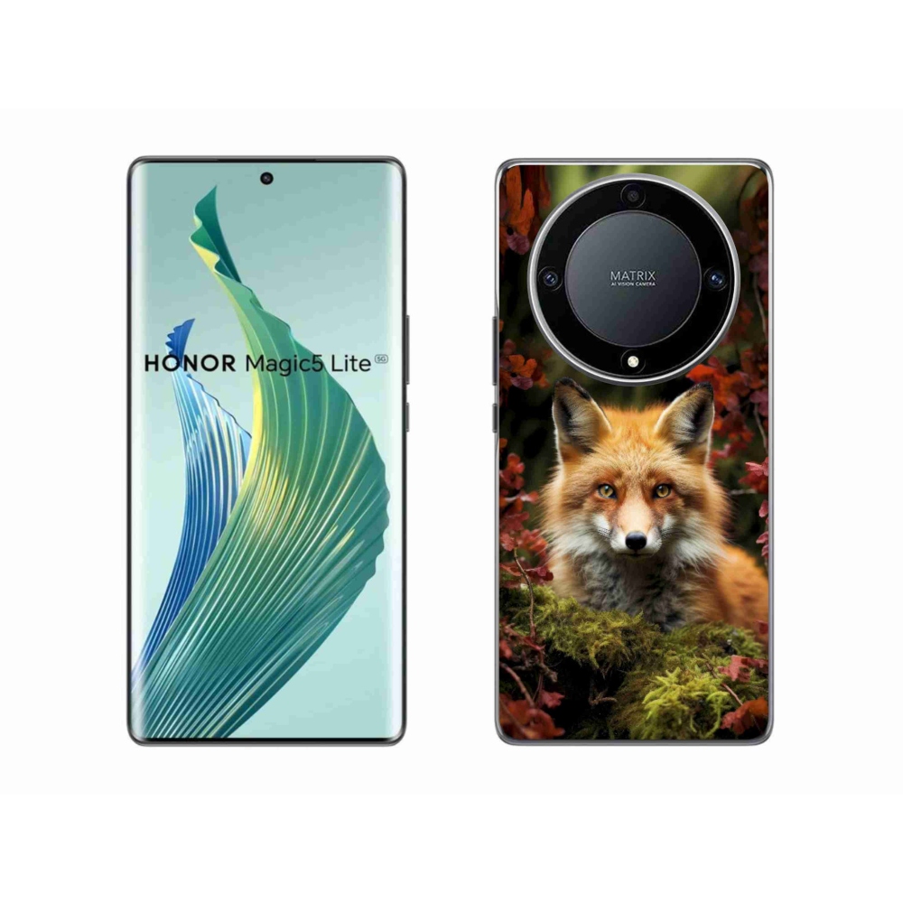 Gelový kryt mmCase na Honor Magic 5 Lite - liška v lese