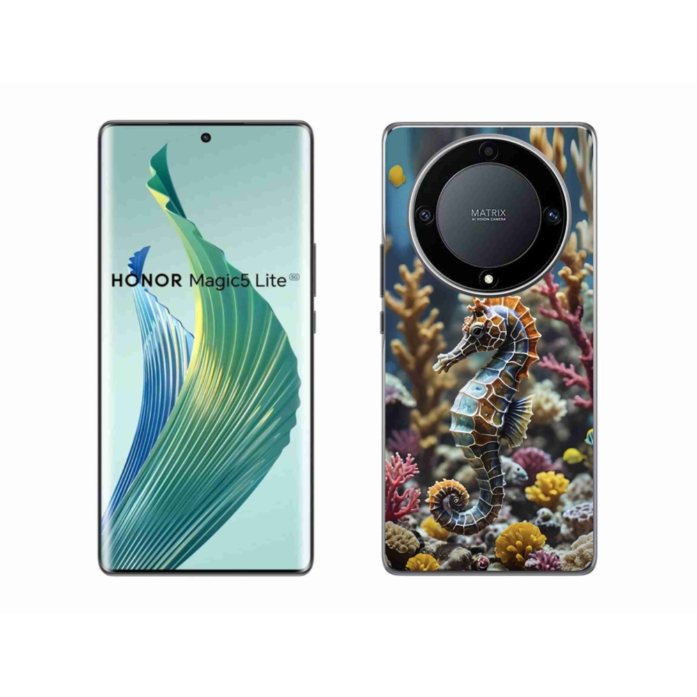 Gelový kryt mmCase na Honor Magic 5 Lite - mořský koník 2