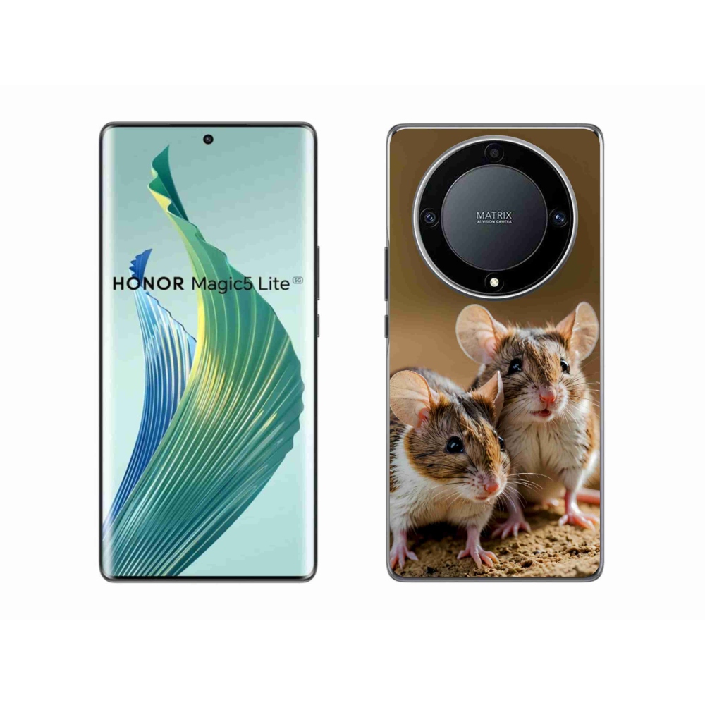 Gelový kryt mmCase na Honor Magic 5 Lite - myší duo