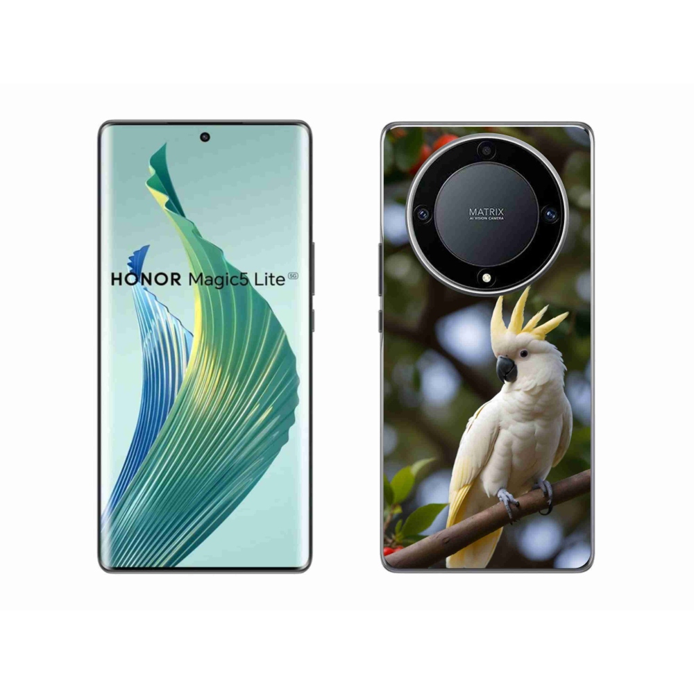 Gelový kryt mmCase na Honor Magic 5 Lite - papoušek kakadu 3