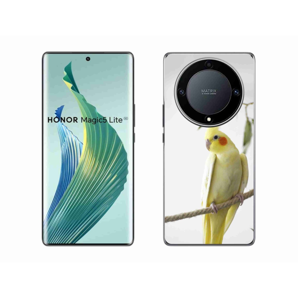Gelový kryt mmCase na Honor Magic 5 Lite - papoušek korela chocholatá