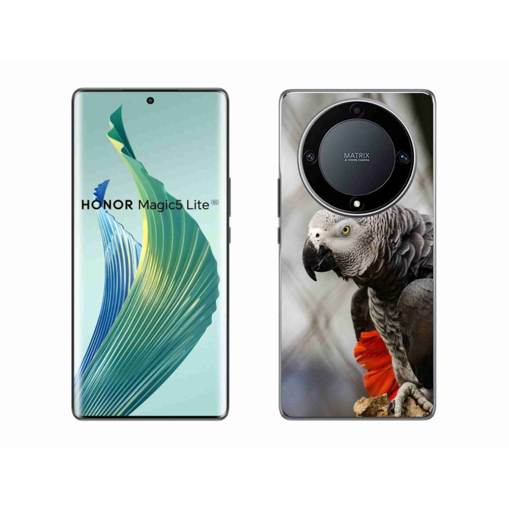 Gelový kryt mmCase na Honor Magic 5 Lite - papoušek žako 3