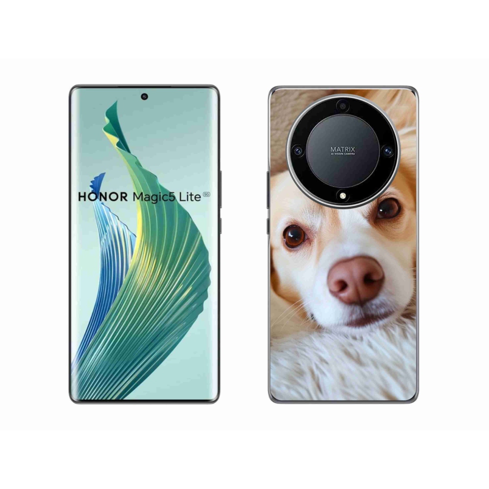Gelový kryt mmCase na Honor Magic 5 Lite - Roztomilá čivava